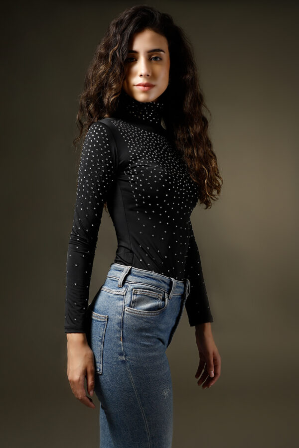 Black Spakle body Suit - Image 7